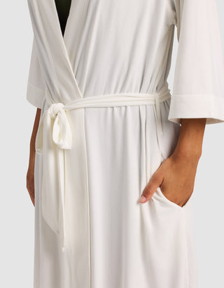 Women's Bamboo Stretch-Knit Kimono Robe.