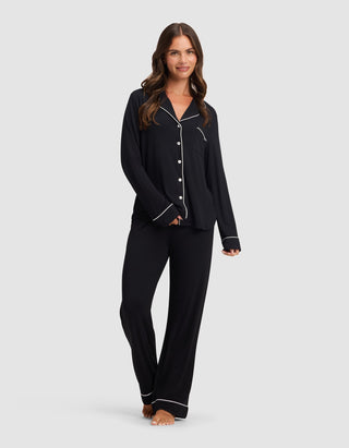 Women's Bamboo Stretch-Knit Long Sleeve Pajama Set - Tall.