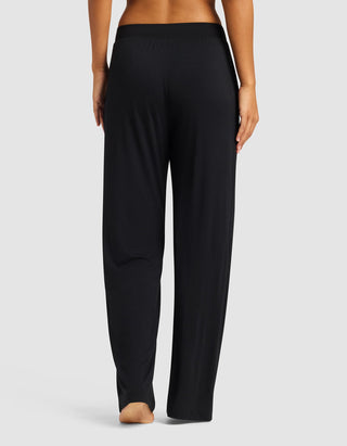 Women's Bamboo Stretch-Knit Long Sleeve Lounge Tee & Pant Set.