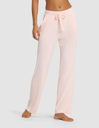 Women's Bamboo Stretch-Knit Long Sleeve Lounge Tee & Pant Set.