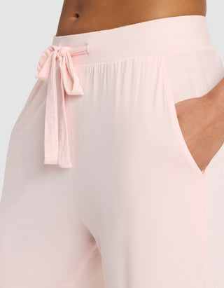 Women's Bamboo Stretch-Knit Long Sleeve Lounge Tee & Pant Set.