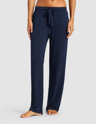 Women's Bamboo Stretch-Knit Long Sleeve Lounge Tee & Pant Set.