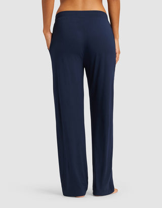 Women's Bamboo Stretch-Knit Long Sleeve Lounge Tee & Pant Set.