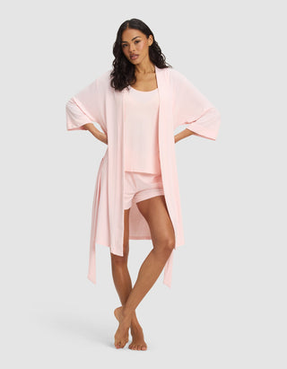 Women's Bamboo Stretch-Knit Kimono Robe.
