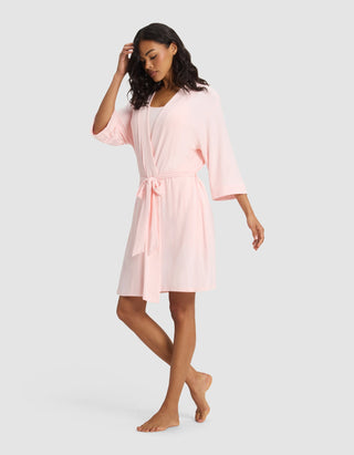 Women's Bamboo Stretch-Knit Kimono Robe.