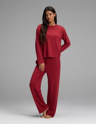 Women's First Layer Long Sleeve Sleep Tee & Pajama Pant Set
