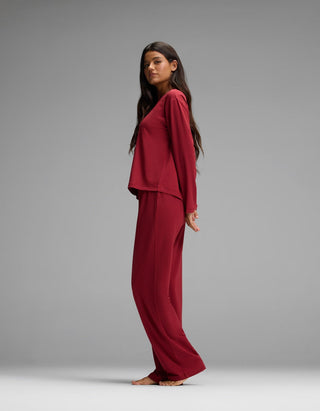 Women's First Layer Long Sleeve Sleep Tee & Pajama Pant Set