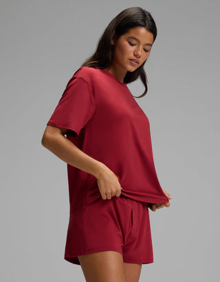Women's First Layer Pajama Short Sleeve Tee & Boxer Short Set