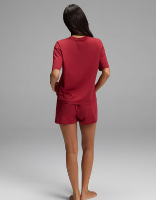 Women's First Layer Pajama Short Sleeve Tee & Boxer Short Set