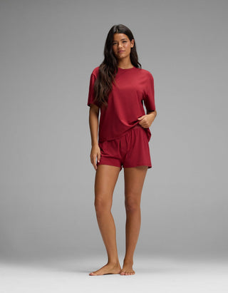 Women's First Layer Pajama Short Sleeve Tee & Boxer Short Set
