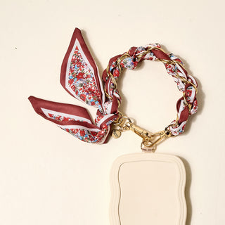 Call Me Later Phone Scarf – Crimson Rose