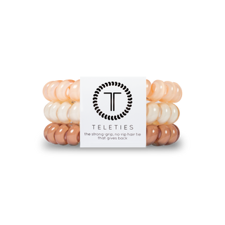 For the Love of Nudes large spiral hair ties by Teleties - House of Me boutique Norman OK