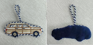 Wagoneer needlepoint bag charm by Southern Decorative - House of Me boutique Norman OK