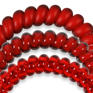 Red Carpet Ready small spiral hair ties by Teleties detail view - House of Me boutique Norman OK