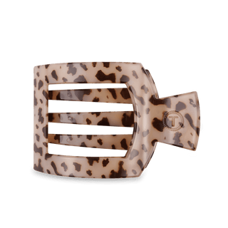 Blonde tortoise large flat square hair clip by Teleties - House of Me boutique Norman OK