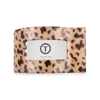 Blonde tortoise medium flat rectangle hair clip by Teleties - House of Me boutique Norman OK