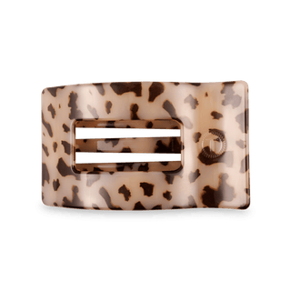 Blonde tortoise medium flat rectangle hair clip by Teleties - House of Me boutique Norman OK