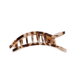 Blonde tortoise medium flat rectangle hair clip by Teleties - House of Me boutique Norman OK