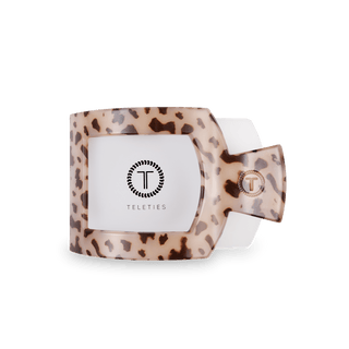 Blonde tortoise medium flat square hair clip by Teleties - House of Me boutique Norman OK