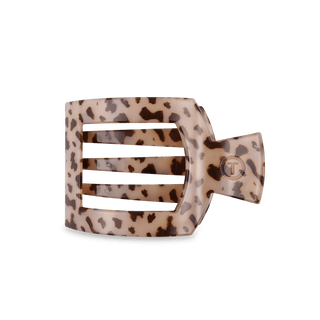 Blonde tortoise medium flat square hair clip by Teleties - House of Me boutique Norman OK