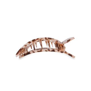 Blonde tortoise medium flat square hair clip by Teleties - House of Me boutique Norman OK