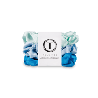 Blue My Mind small silk scrunchies by Teleties - House of Me boutique Norman OK