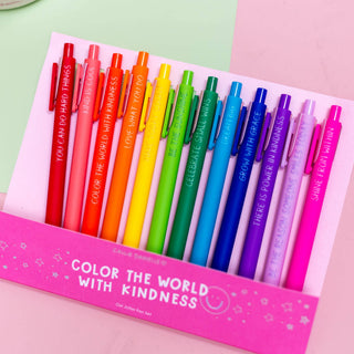 Color The World With Kindness Pen Set detail view - House of Me boutique Norman OK