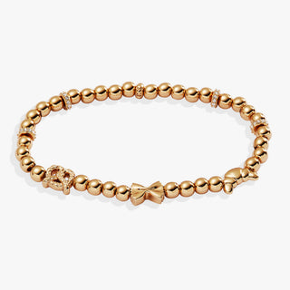 'Carbs are My Love Language' Beaded Stretch Bracelet.
