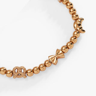 'Carbs are My Love Language' Beaded Stretch Bracelet.