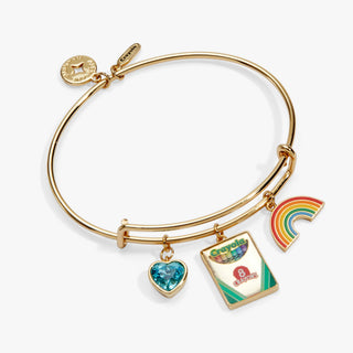Crayola 'To Teach Is To Color A Life Forever' Multi Charm Bangle.