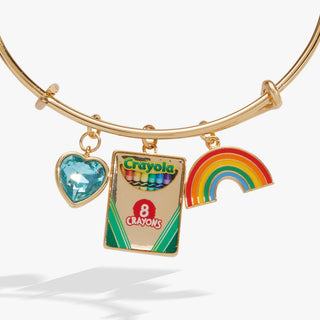 Crayola 'To Teach Is To Color A Life Forever' Multi Charm Bangle.