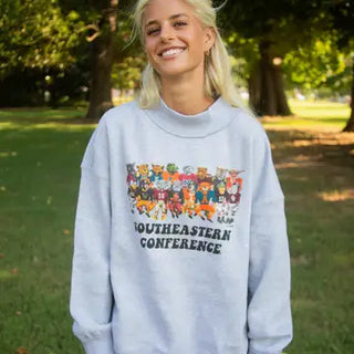 charlie southern: sec family mock neck.