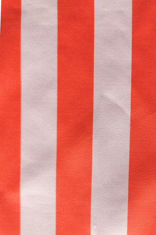 Georgia Orange Striped Canvas Tote Bag detail - House of Me boutique Norman OK