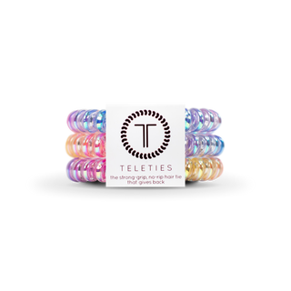 Eat Glitter for Breakfast small spiral hair ties by Teleties - House of Me boutique Norman OK