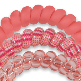 Dreamsicle large spiral hair ties by Teleties - House of Me boutique Norman OK