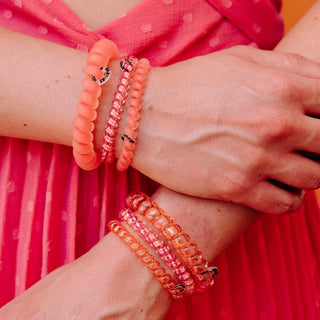 Dreamsicle small spiral hair ties by Teleties - House of Me boutique Norman OK