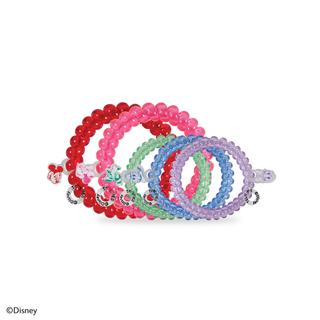Disney Mickey and Friends mix pack spiral hair ties by Teleties styled view - House of Me boutique Norman OK