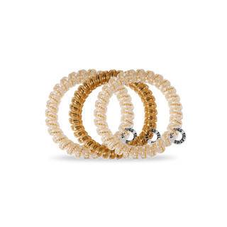 Luxury Living small spiral hair ties by Teleties styled view - House of Me boutique Norman OK