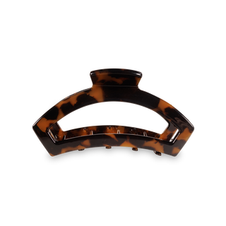 Tortoise medium open hair clip by Teleties - House of Me boutique Norman OK