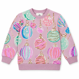 Belle Cher Purple Holiday Sweater.