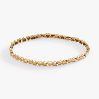 Heart Charm Tennis Bracelet.