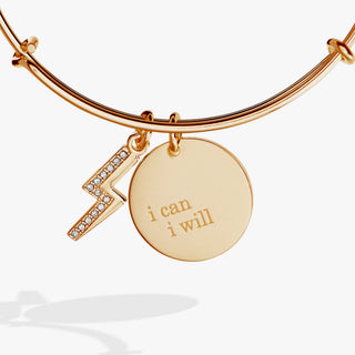 “I Can, I Will” Duo Charm Bangle.
