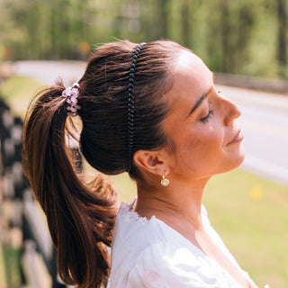 Jet black headband by Teleties - House of Me boutique Norman OK