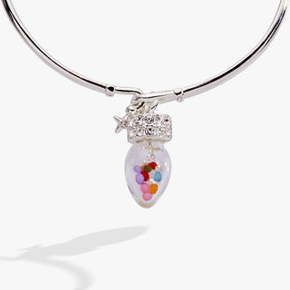 Christmas Light Bulb Shaker Tension Cuff.