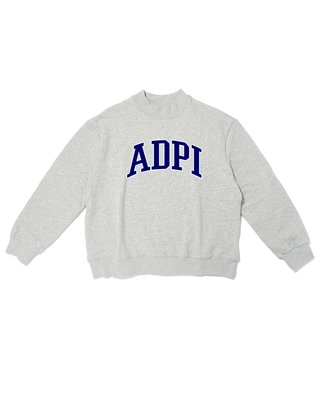 Campus sorority embroidered mock neck sweatshirt by Duo Threads, sorority apparel - House of Me boutique Norman OK