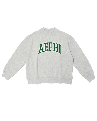 Campus sorority embroidered mock neck sweatshirt by Duo Threads, sorority apparel - House of Me boutique Norman OK