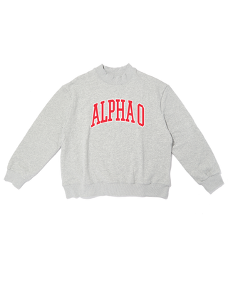 Campus sorority embroidered mock neck sweatshirt by Duo Threads, sorority apparel - House of Me boutique Norman OK