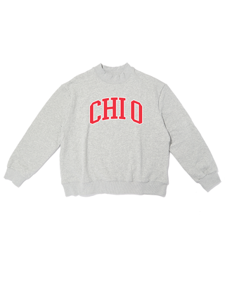 Campus sorority embroidered mock neck sweatshirt by Duo Threads, sorority apparel - House of Me boutique Norman OK