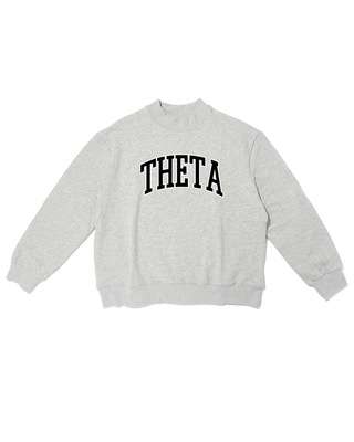 Campus sorority embroidered mock neck sweatshirt by Duo Threads, sorority apparel - House of Me boutique Norman OK