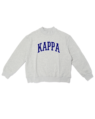 Campus sorority embroidered mock neck sweatshirt by Duo Threads, sorority apparel - House of Me boutique Norman OK
